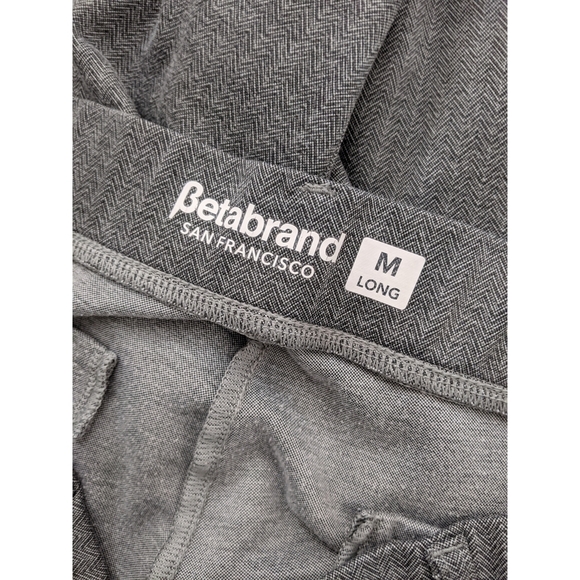 Betabrand Bootcut Grey Herringbone Dress Pants - Picture 6 of 7